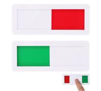 FIBOUND Segnale di Porta Scorrevole per Uso Vacante, Segnale Avanzato di Non Disturbare, Indicatore di Segnale di Privacy per Porta Scorrevole, Adatto per Uffici, Bagni (10 x 4cm, 2 Pezzi)