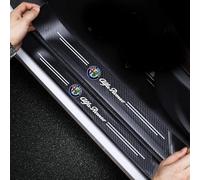 Fibra Carbonio, 4 Pezzi Protezione Battitacco Portiera Dell'auto, Striscia Soglia, Adesivi Protettivi, Battitacco Davanzale Portiera Dell'auto, Per Alfa Romeo Giulia Stelvio Giulietta 159 147 156