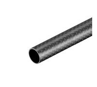 Fibra Carbonio Tubo Rotondo 14x12x500mm 3K Superficie Opaca Avvolta Rotolo 1Pz