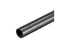 Fibra Carbonio Tubo Rotondo 16x14x500mm 3K Superficie Lucida Avvolta Rotolo 1Pz