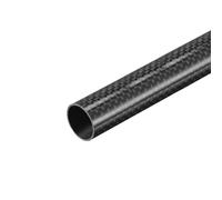 Fibra Carbonio Tubo Rotondo 18x16x500mm 3K Superficie Lucida Avvolta Rotolo 1Pz