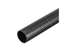 Fibra Carbonio Tubo Rotondo 22x20x420mm 3K Superficie Lucida Avvolta Rotolo 1Pz