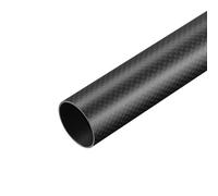 Fibra Carbonio Tubo Rotondo 30x28x500mm 3K Superficie Opaca Avvolta Rotolo 1Pz