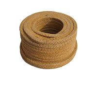 Fibra ceramica di imballaggio corda tessuto sigill Guarnizione in corda di imballaggio in fibra di ceramica e lino, quadrata da 10-16 mm, for valvola della pompa della stufa(10 * 10mm)