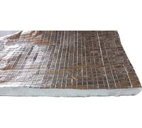 FIBRA CERAMICA IGNIFUGA 1250° CON ALLUMINIO H 61 X L 200 CM sp 25 mm DENSITA 93