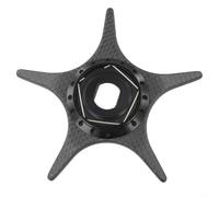 Fibra di carbonio a cinque stelle di scarico 56mm con suono incorporato PER DAIWA PER KTF Compatibile con i modelli FORSTEEZ AIR TW & FORSTEEZ A TW (nero)