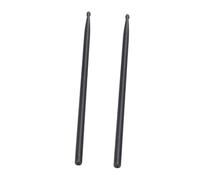 Fibra di Carbonio Bacchette per Batteria Nero, 5a 1 Paio | Uso per Jazz e Band, Impugnatura Confortevole, Non Si Deforma Facilmente, senza Bave, Finitura Nera