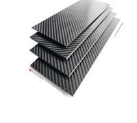 Fibra di Carbonio Fogli 1 pz 100mmx250mm 3K fogli di fibra carbonio ad alta durezza pannello puro 0,5-5mm spessore materiale modello in(0.8mm Twill Matte)