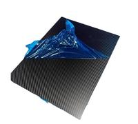 Fibra di Carbonio Fogli Lamiera in fibra di carbonio 3K da 245x395 mm, pannello ad alta resistenza, spessore 0,5, 1, 2, 3, 4(6.0mm Plain Glossy)