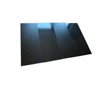Fibra di Carbonio Fogli Lamiera in fibra di carbonio 3K da 300x400 mm, pannello ad alta resistenza, spessore 0,5, 1, 2, 3, 4(0.8mm plain matte)