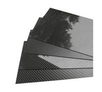 Fibra di Carbonio Fogli Lamiera in fibra di carbonio pura 3K da 400x500 mm, pannello in a trama semplice e ad alta resistenza, 1,5, 2, 3, 4, 6(2.5mm twill matte)