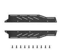 Fibra di Carbonio RC Auto Piastra Laterale Protezione Piede Pedale Gonna Set per