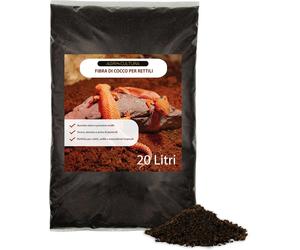 ® | Fibra Di Cocco per Rettili 【20 Litri】 | Substrato Naturale Ideale per Terrar