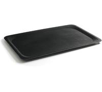 HENDI Vassoio da portata antiscivolo, rettangolare, multiuso, per servire, gastro, bar, cucina, ristorante, 325x530x(H)18mm, nero, poliestere rinforzato con fibra di vetro