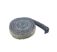Fibra di vetro resistente alle alte temperature camini guarnizione Pad per stufa a pellet previene la perdita di calore corda nera piatta stufa