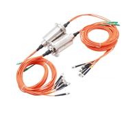 Fibra ottica conduttore anello scorrevole collettore 1 percorso-12 percorso optoelettrico combinazione rotante connessione(Outer 15mm24 core)
