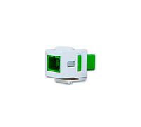 Fibra Ottica Keystone Modulo KMK-SC Simplex OS2 APC Frizione Verde Incasso Patch Cavo Fibra Ottica Adattatore Rete Presa di Rete Connettore SNAP IN Bianco e Nero (Modulo Fibra Ottica 228080900 Bianco)