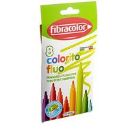 Fibracolor Colorito Fluo confezione 8 pennarelli con inchiostro fluorescente punta fine superlavabili