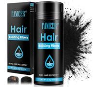 Fibre Capelli Uomo e Donna, Polvere Styling Volumizzante Capelli, Capelli Volume e Texture Istantanei, Tenuta Leggera & Finish Opaco, Lava via Facilmente, Regalo di San Valentino per Lui(Nero)