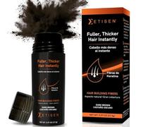 Fibre Cheratina Capelli, Polvere per Capelli Uomo Volumizzante, Copre Diradamento e Stempiature, Effetto Naturale Anti Diradamento, Capelli Più Folti, 27,5 g (Marrone scuro)