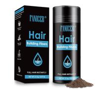 Fibre di Capelli, Polvere per Capelliin Fibra, polvere per capelli in fibra di qualità, Polvere Volumizzante Capelli Polvere di Uomini e Donne Più Giovani, Marrone medio