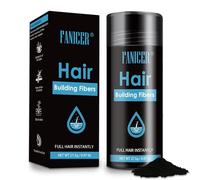 Fibre di Capelli, Polvere per Capelliin Fibra, polvere per capelli in fibra di qualità, Polvere Volumizzante Capelli Polvere di Uomini e Donne Più Giovani, Nero