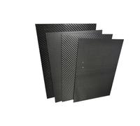 fibre di carbonio, Carbon Fiber Sheets 245x395mm 0.5-5mm Thickness Glossy Matte Finishes For Industrial(5.0mm Plain Matte)