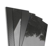 fibre di carbonio, Carbon Fiber Sheets 500x500mm 3-6mm Twill Plain Matte Glossy For RC And Industrial(6.0mm Plain Glossy)