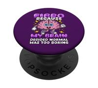 Fibro perché normale era troppo noiosa consapevolezza della fibromialgia PopSockets PopGrip Adesivo