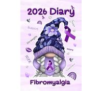 Fibromyalgia Awareness Gonk 2026 Diary | Ruled A5 | Planner To Do List | Junk Journal | Gnome Jotter Pad: Purple Ribbon Gnome Calendar | 6 x 9 | Desk Writing book | Week across 2 pages | Notebook