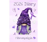 Fibromyalgia Awareness Gonk 2026 Diary | Ruled A5 | Planner To Do List | Notebook | Junk Journal: Purple Ribbon Gnome Calendar | 6 x 9 | Desk Writing book | Week across 2 pages | Note Book | Jotter