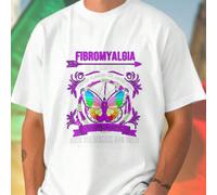 FIBROMYALGIA IS A JOURNEY I NEVER PLANNED OR ASKED FOR BUT I CHOOSE TO LOVE LIFE HATE THE DISEASE AND FIGHT maglietta uomo comoda moda casual regalo originale idea positiva forza motivazione stampa di