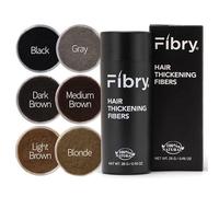 FIBRY Polvere Volumizzante Capelli con Fibre 100% Naturali, Infoltimento Immediato di Stempiatura o Capelli Fini, Rimedio Istantaneo Contro Diradamento e Calvizie, 28gr Castano Medio ( Medium brown )