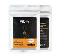 FIBRY Polvere Volumizzante Capelli, Fibre 100% Naturali, Infoltimento Immediato di Stempiatura o Capelli Fini, Rimedio Istantaneo Contro Diradamento e Calvizie (Colore, Castano Scuro -Dark Brown-)