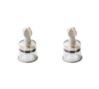 Ficher 2 Pz Ventose Coppettazione-Torsione Un Mano Portatile Addensare Vuoto Dispositivo di Coppettazione Massaggiatore Completo Corpo Massaggio Relax Coppettazione