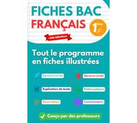 FICHES BAC FRANÇAIS 2026 (écrit & oral): Tout le programme complet en fiches illustrées pour réviser l’examen