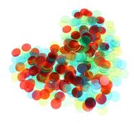 Fiches Bingo in Plastica, Marcatori per Conteggio, Facili da Identificare | Adatte per Ordinare e Modellare Concetti Matematici, Superficie Liscia, Facili da Prendere Colore Casuale