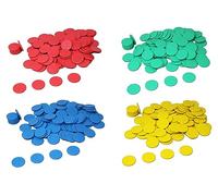 Fiches di gioco rosse (100 pezzi) in RE-Plastic® | Fiches per il conteggio Gettoni marcatori ø 25 mm