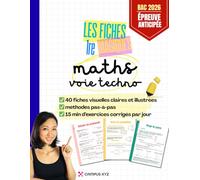 Fiches magiques 1re Techno, des maths illustrées et accessibles.: Tout le programme de Première Technologique en fiches de révision visuelles | ... au nouveau Bac (STI2D, STMG, ST2S, STL)
