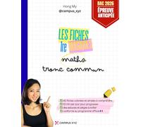 Fiches magiques Maths 1re Tronc commun, des maths illustrées et accessibles.: Fiches de révisions et exercices corrigés. Fonctions, suites, équations, ... Bac. Maths enseignement scientifique.