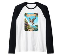 Fichi Falcons Cipro Natura Uccelli Scenic Volo Frutta Maglia con Maniche Raglan