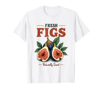 Fichi freschi, Annuncio di frutta in stile vintage, naturalmente dolce Maglietta