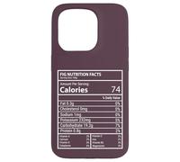 Fichi Nutrizionali Divertente Grafico Minimo Frutta Design Custodia per iPhone 15 Pro