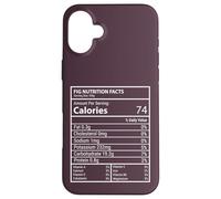 Fichi Nutrizionali Divertente Grafico Minimo Frutta Design Custodia per iPhone 16 Plus