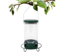 Fichine per uccelli a prova di scoiattoli, mangiatoia per uccelli antiscoiattolo - Feeder di colibrì attivato con peso metallico esterno,4 porte Wild Bird che alimentano le intemperie, attirando il
