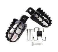 FICNNVJH Piede da Motocicletta 2 PZ 20 * 50MM Pedane Universali Pedane Moto Wide Motocross Nero Alluminio Pastiglie