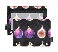 Fico Frutta Anelli Nero Raccoglitore Tasche 3 Foro Tasca per Tre Anelli Raccoglitore Tasche con 3 Anelli per Ufficio Cancelleria Organizzatore Upplies