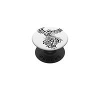 Fictional Phoenix Creatura In Volo Illustrazione Artistica PopSockets PopGrip Adesivo