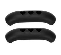 Fictory 2 manicotti in silicone, resistenti al calore, antiscivolo, per prevenire scottature, coperture isolate per una cottura sicura, colore nero
