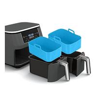 Fictory 2 pentole in silicone per friggitrice ad aria, compatibili con modelli 8QT, rivestimento riutilizzabile per una facile pulizia, accessori antiaderenti, previene l'adesione del cibo, soluzione